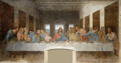 Kiệt tác bích họa Bữa tiệc ly (Bữa tối cuối cùng) do danh họa Leonardo da Vinci vẽ vào khoảng năm 1494-1498. Ảnh: wikipedia.