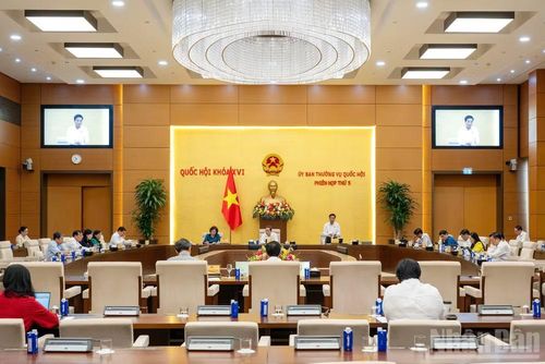 Phó Chủ tịch Quốc hội Nguyễn Doãn Anh điều hành phiên họp. (Ảnh: THỦY NGUYÊN)