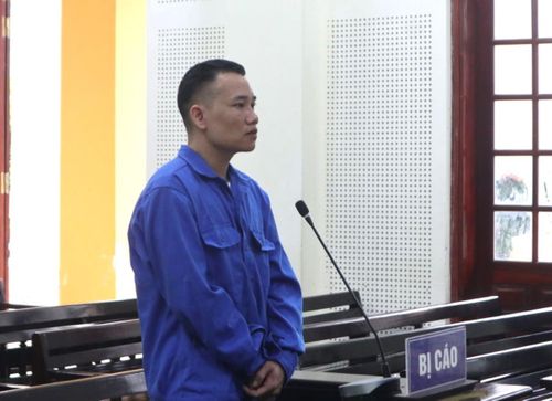 Bị cáo Cao Xuân Tiến tại tòa.