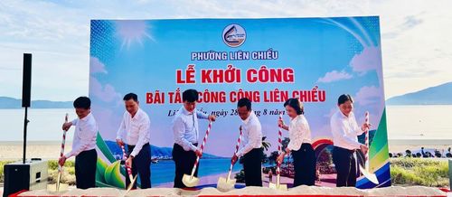 Khởi công nâng cấp, cải tạo bãi tắm công cộng Liên Chiểu.