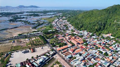 Xã Long Sơn nhìn từ trên cao. Ảnh: MINH TUỆ