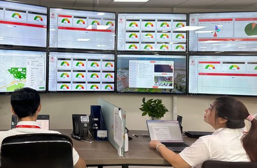  Hệ thống GIS quản lý cây xanh và điều hành nội Khu. Ảnh: BÙI TUẤN 