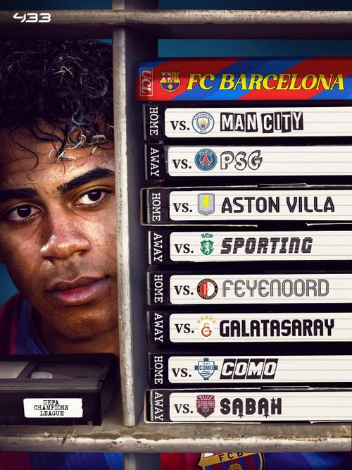 Các đối thủ của Barcelona ở vòng League phase - Ảnh: 433