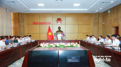 Quang cảnh cuộc làm việc. Ảnh: Thành Duy
