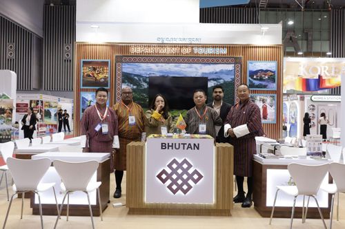 Gian hàng Bhutan tại triển lãm.