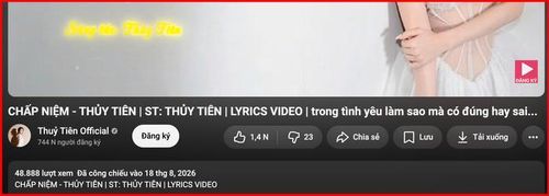 Thủy Tiên nhận kết quả không hề khả quan cho ca khúc mới.