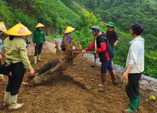Đối với các vật cản đã có sự chung tay giúp sức của nam giới địa phương. 