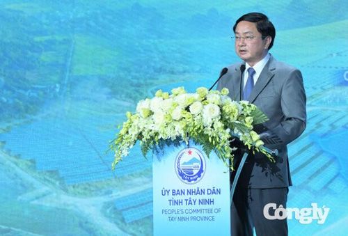 Bí thư Tỉnh ủy Tây Ninh Nguyễn Văn Quyết phát biểu.