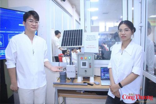 Các mô hình nghiên cứu khoa học tiểu biểu của sinh viên Trường Đại học Điện lực.