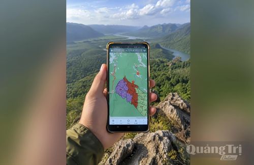 Trong hành trình tuần tra và bảo vệ rừng, công nghệ đang ngày càng trở thành một “trợ thủ” đắc lực của lực lượng chức năng - Ảnh: Trạm Bảo vệ rừng Hóa Sơn