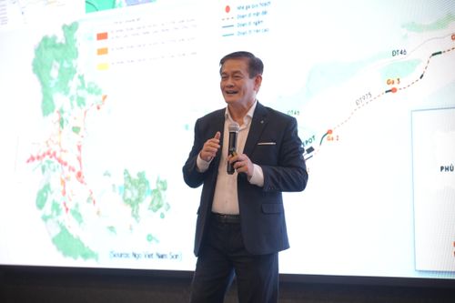TSKH.KTS Ngô Viết Nam Sơn, Chủ tịch Ngo Viet Architects & Planners trình bày tham luận tại tọa đàm.