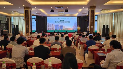 Toàn cảnh Hội thảo "nhà ở xã hội phát thải các-bon thấp định hướng và giải pháp cho Việt Nam".