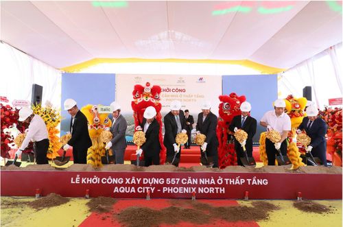 Lễ khởi công hơn 500 căn nhà thấp tầng tại Aqua City.