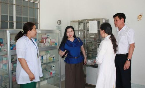 PGS.TS Phan Lê Thu Hằng nắm bắt hoạt động y tế cơ sở ở Cà Mau. Ảnh: Mimosa