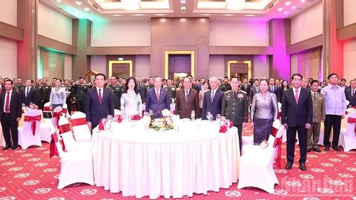 Các đại biểu tham dự Tiệc chiêu đãi. (Ảnh: DUY TOÀN)