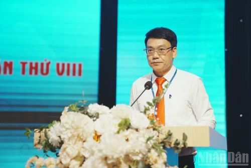 Nhà báo Nguyễn Đông Bắc, Tỉnh ủy viên, Giám đốc Báo và Phát thanh Truyền hình Lạng Sơn được bầu giữ chức Chủ tịch Hội Nhà báo tỉnh Lạng Sơn, khóa VIII, nhiệm kỳ 2026-2031. (Ảnh: Quốc Đạt)
