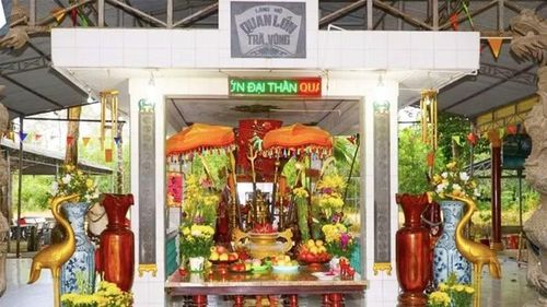 Mộ Quan lớn Trà Vong. (Ảnh: Xã Trà Vong cung cấp)
