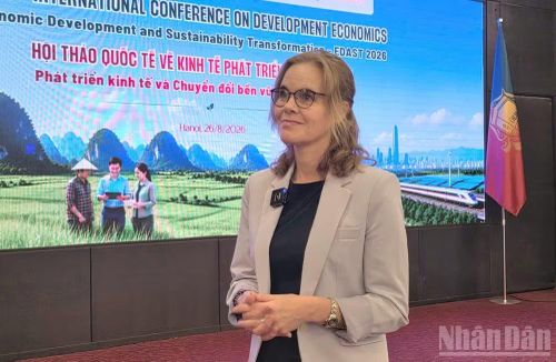 Bà Krista Kruft - Cố vấn cấp cao về quan hệ đối tác chiến lược đa phương, Đại học Wageningen, Hà Lan. (Ảnh: AN NGUYÊN)