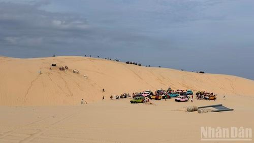 Khu du lịch Bàu Trắng thu hút du khách. (Ảnh: Thanh Hải)