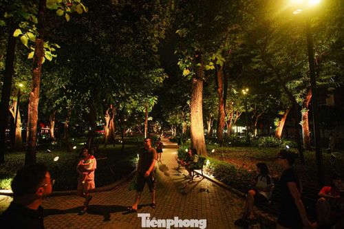 Hệ thống chiếu sáng không chỉ làm sáng không gian, mà còn tạo nên một hành trình đánh thức những biểu tượng di sản của Hồ Hoàn Kiếm.