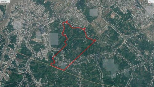 Vị trí dự án Khu đô thị mới Rạch Cái Nai.