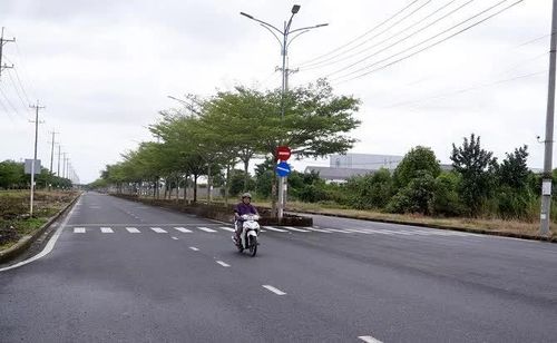 Một số trục giao thông chính trong khu công nghiệp Khánh An đã được đâu thông thoáng.