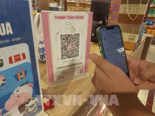 Vẫn tồn tại một khoảng cách đáng kể giữa việc sở hữu tài khoản ngân hàng và thói quen sử dụng tài khoản cho các giao dịch hằng ngày. Ảnh: Đức Hạnh - TTXVN