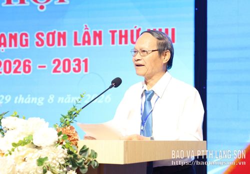 Nguyên lãnh đạo Hội Nhà báo tỉnh phát biểu tham luận tại đại hội