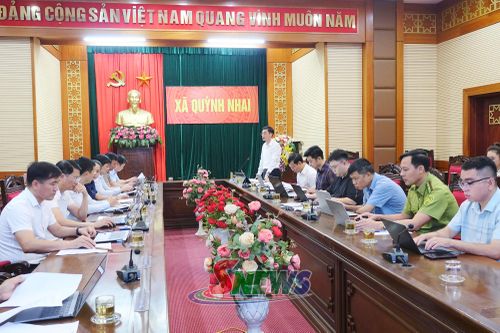 Sở Nông nghiệp và Môi trường họp kiểm tra, đôn đốc tiến độ xây dựng cơ sở dữ liệu đất đai đối với 4 xã khu vực Quỳnh Nhai cũ.