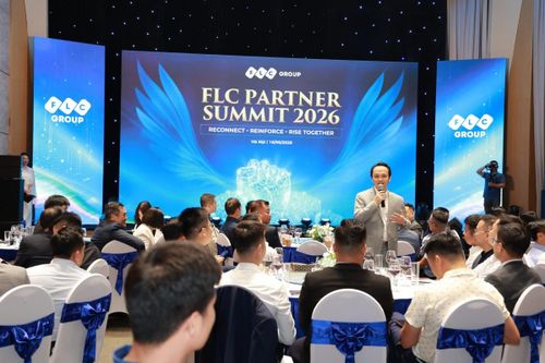 Ông Trịnh Văn Quyết phát biểu tại sự kiện do FLC tổ chức hồi tháng 6/2026. Ảnh: FLC