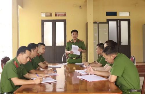 Công an phường Thảo Nguyên triển khai phương án bảo đảm an ninh trật tự.