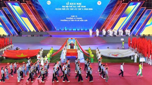 Đại hội quy tụ các vận động viên đến từ Bộ Chỉ huy Quân sự, Công an TP Cần Thơ, ngành Giáo dục cùng 28 cụm xã, phường.