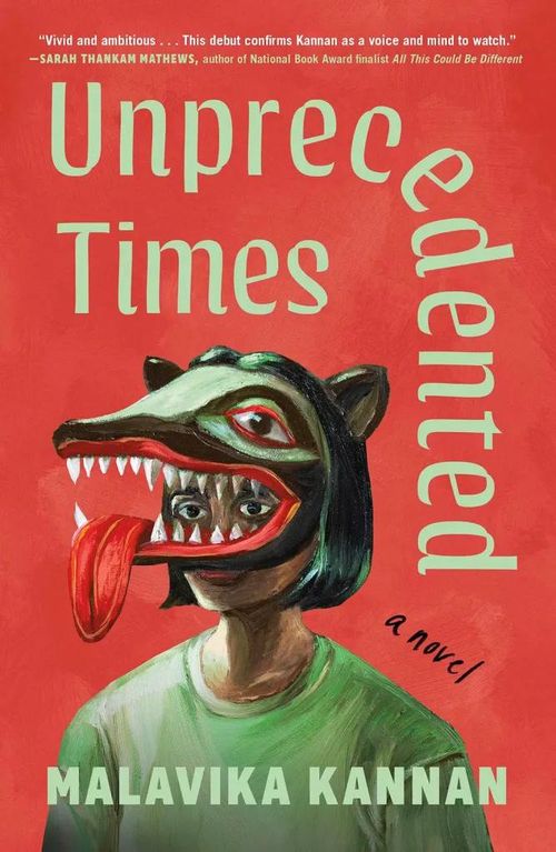 Tác giả Malavika Kannan và tác phẩm Unprecedented Times. Ảnh: Rolling Stone.