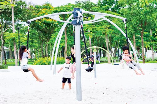  Khu vui chơi trẻ em ở khu Phú Mỹ Hưng (phường Tân Hưng, TPHCM) 