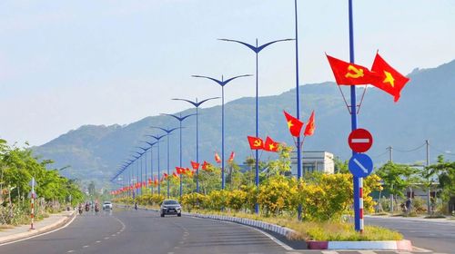 Đường cờ ở xã Phước Hải