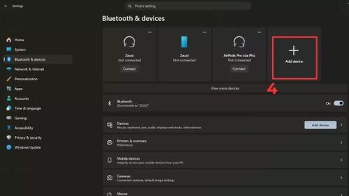Nhấn Add device.