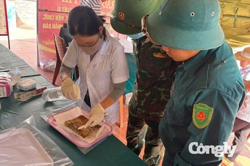 Lực lượng chức năng kiểm tra, xử lý và bảo quản di vật được phát hiện trong quá trình khai quật, lấy mẫu hài cốt liệt sĩ.
