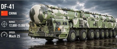 Tên lửa DF-41. Ảnh: MilitaryWorld