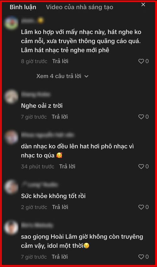 Khán giả không ngừng bàn tán về thể trạng biểu diễn của Hoài Lâm.