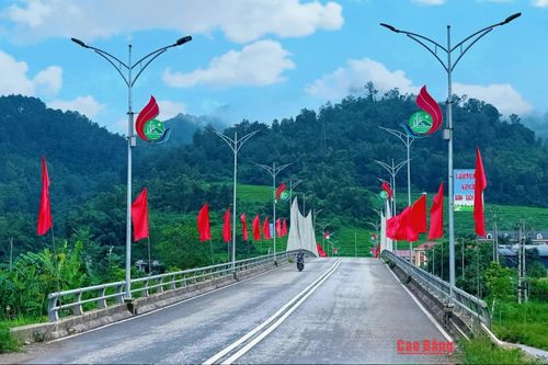 Diện mạo xã Nguyên Bình thêm rực rỡ trong những ngày cả nước hướng về Tết Độc lập.