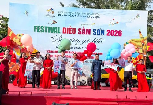 Festival Diều Sầm Sơn năm 2026 với chủ đề “Bay cùng gió biển Sầm Sơn” diễn ra trong 3 ngày: 30,31/8 và 1/9