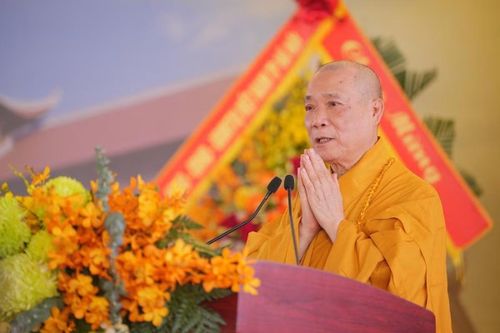 Hòa thượng Thích Bảo Nghiêm, Phó Chủ tịch Hội đồng trị sự, Trưởng ban Hoằng pháp Trung ương Giáo hội Phật giáo Việt Nam, Trưởng Ban Trị sự Giáo hội Phật giáo Việt Nam. (Ảnh: Phật Sự Online)