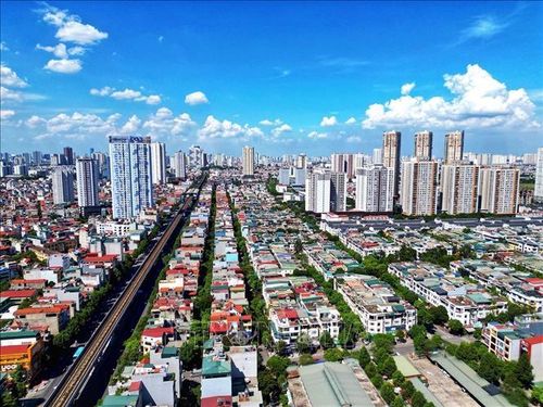Việc hoàn thiện thể chế đất đai và phát triển nhà ở sẽ góp phần tạo thêm động lực phát triển, bảo đảm an sinh xã hội bền vững. Ảnh minh họa: Tuấn Anh/TTXVN
