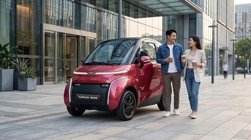 Hình ảnh phác họa mẫu xe điện 2 chỗ ngồi TMT Nano S05. (Ảnh: TMT).
