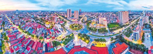 Một góc đô thị phường Kinh Bắc.