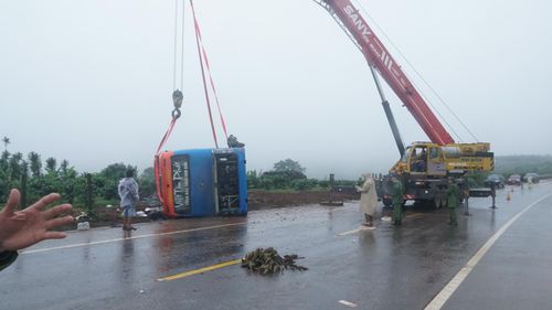 Hiện trường vụ TNGT.