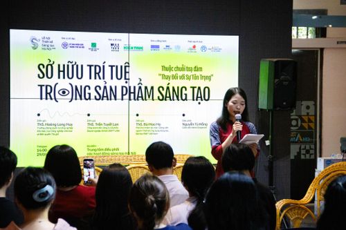 Tọa đàm “Sở hữu trí tuệ trong sản phẩm sáng tạo”. Ảnh: BTC
