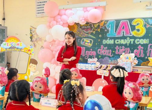 Hoạt động đón học sinh lớp 1 tại Hà Nội năm học 2026-2027. Ảnh: T.L.