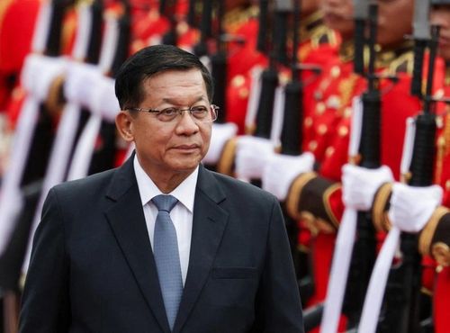 Tổng thống nước Cộng hòa Liên bang Myanmar Min Aung Hlaing - Ảnh: Reuters