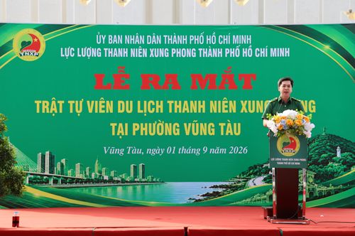 Đồng chí Triệu Đỗ Hồng Phước phát biểu giao nhiệm vụ